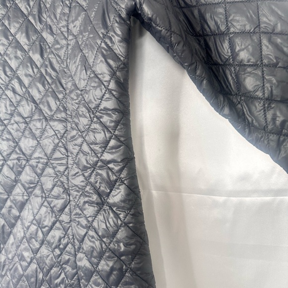 Free Country Charcoal Quilted Hooded Jacket Size M 100% Nylon - Picture 12 of 16